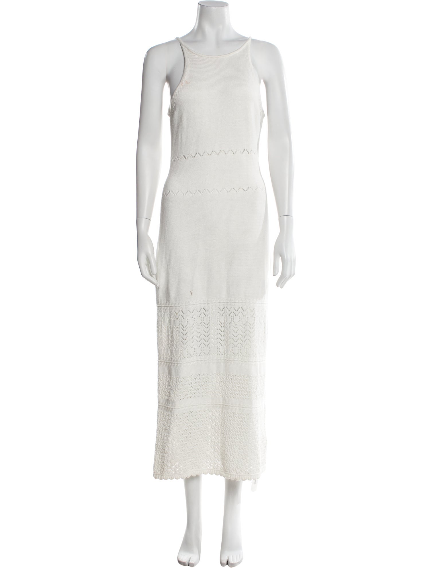 Intermix Scoop Neck Long Dress