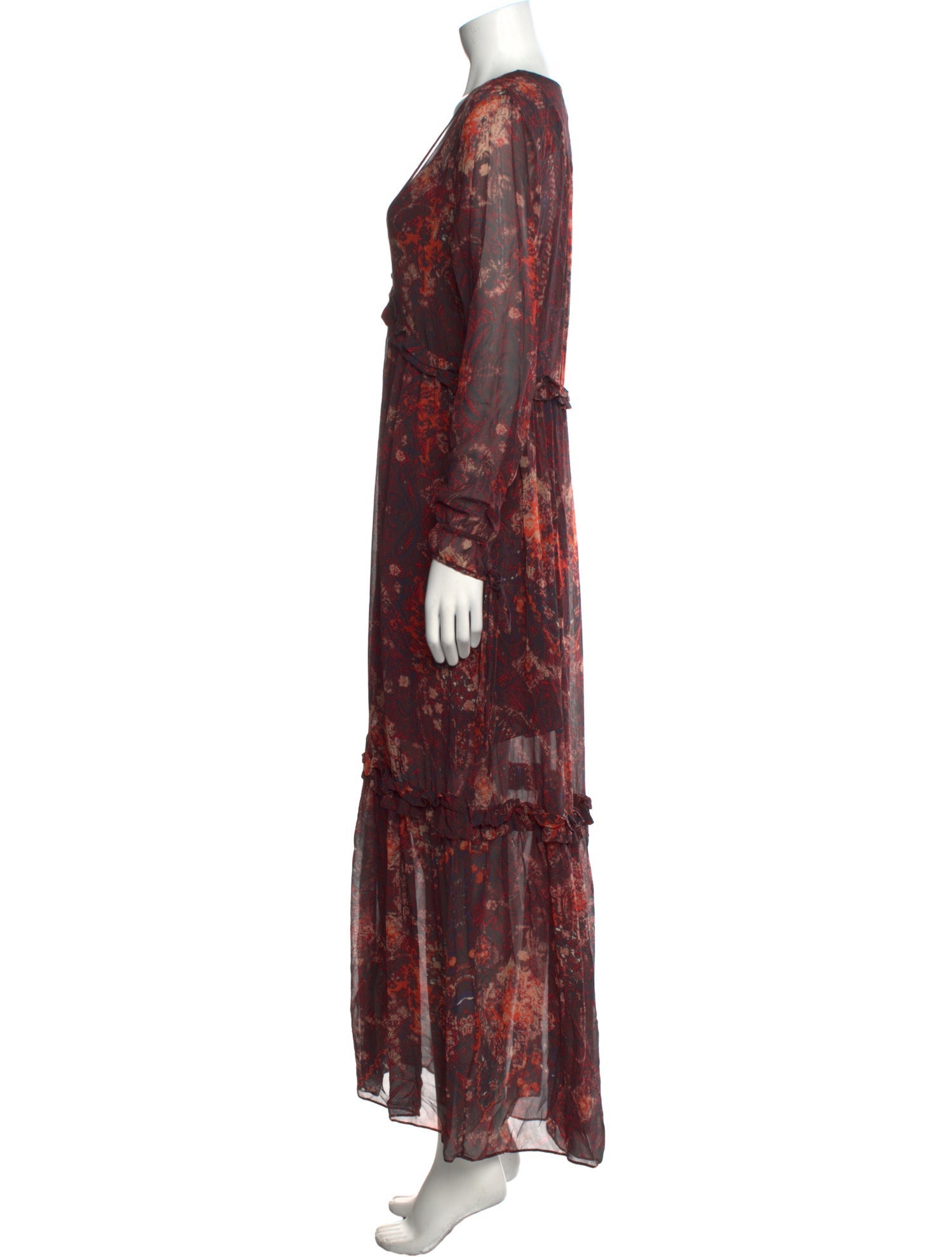 Intermix Silk Long Dress