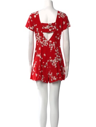 Intermix Silk Floral Print Romper