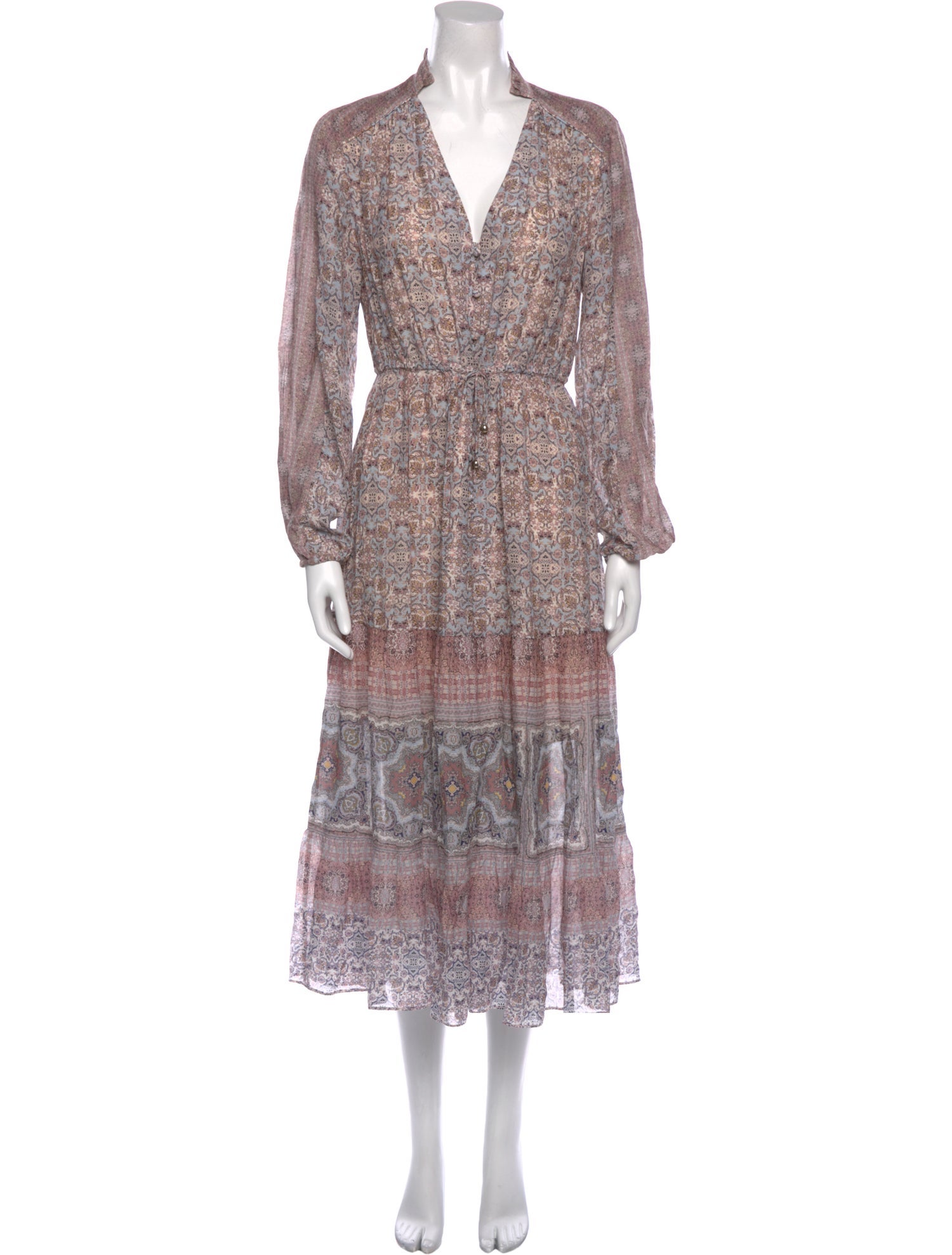 Intermix Floral Print Long Dress