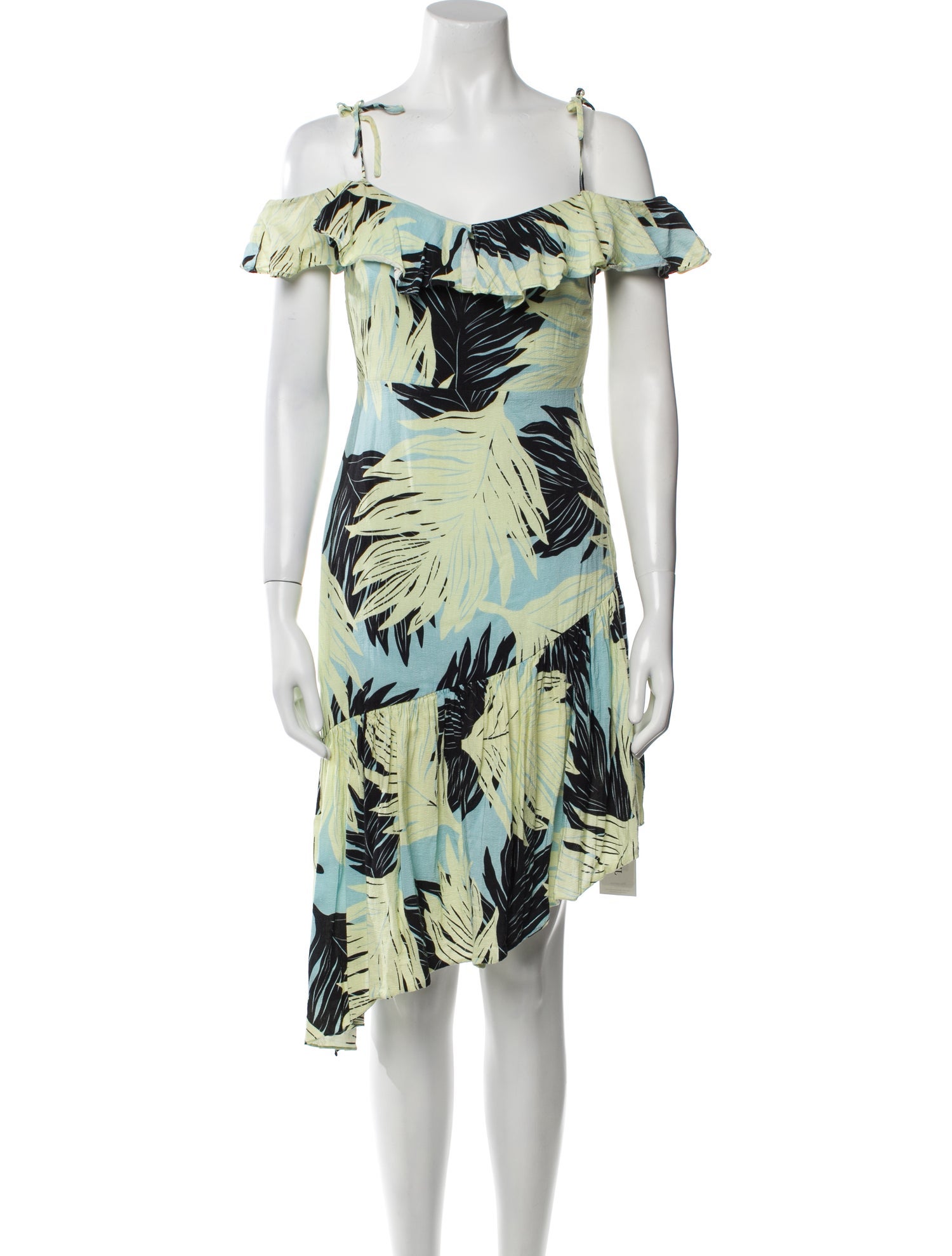 Intermix Printed Knee-Length Dress