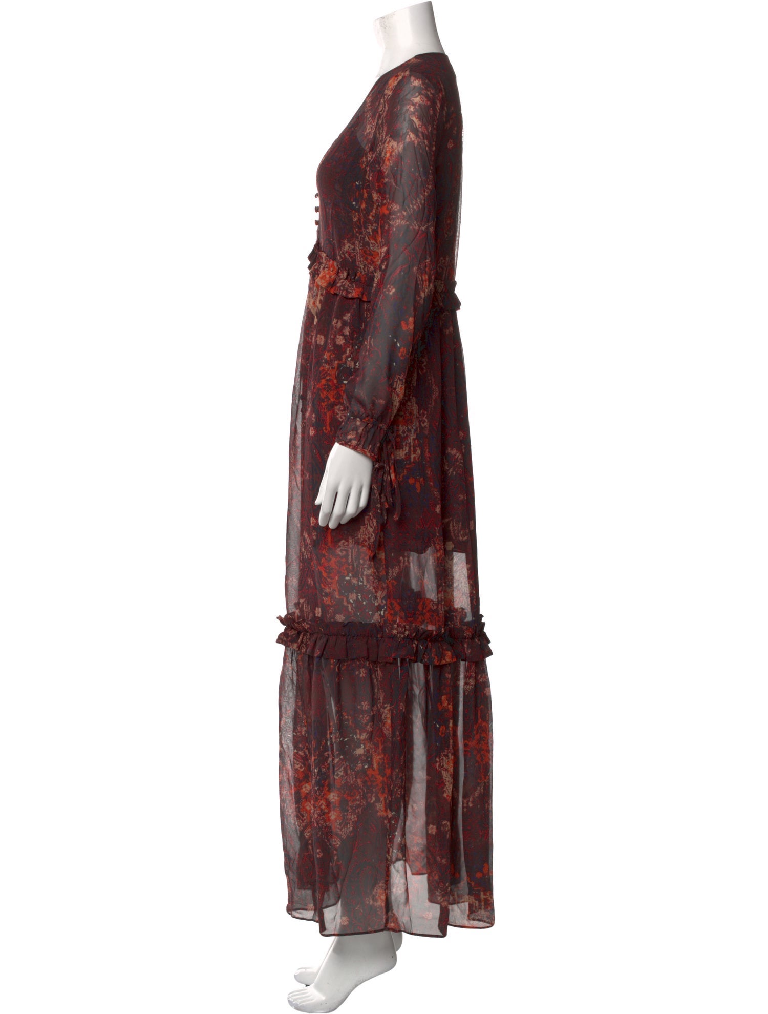 Intermix Silk Long Dress