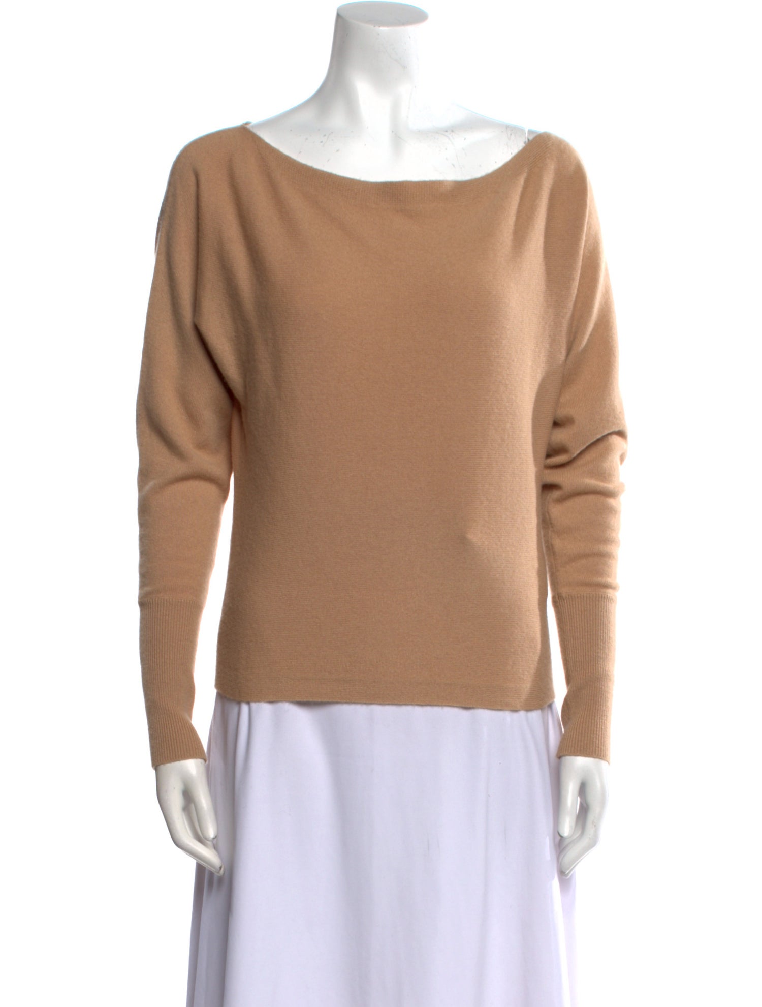 Intermix Cashmere Bateau Neckline Sweater