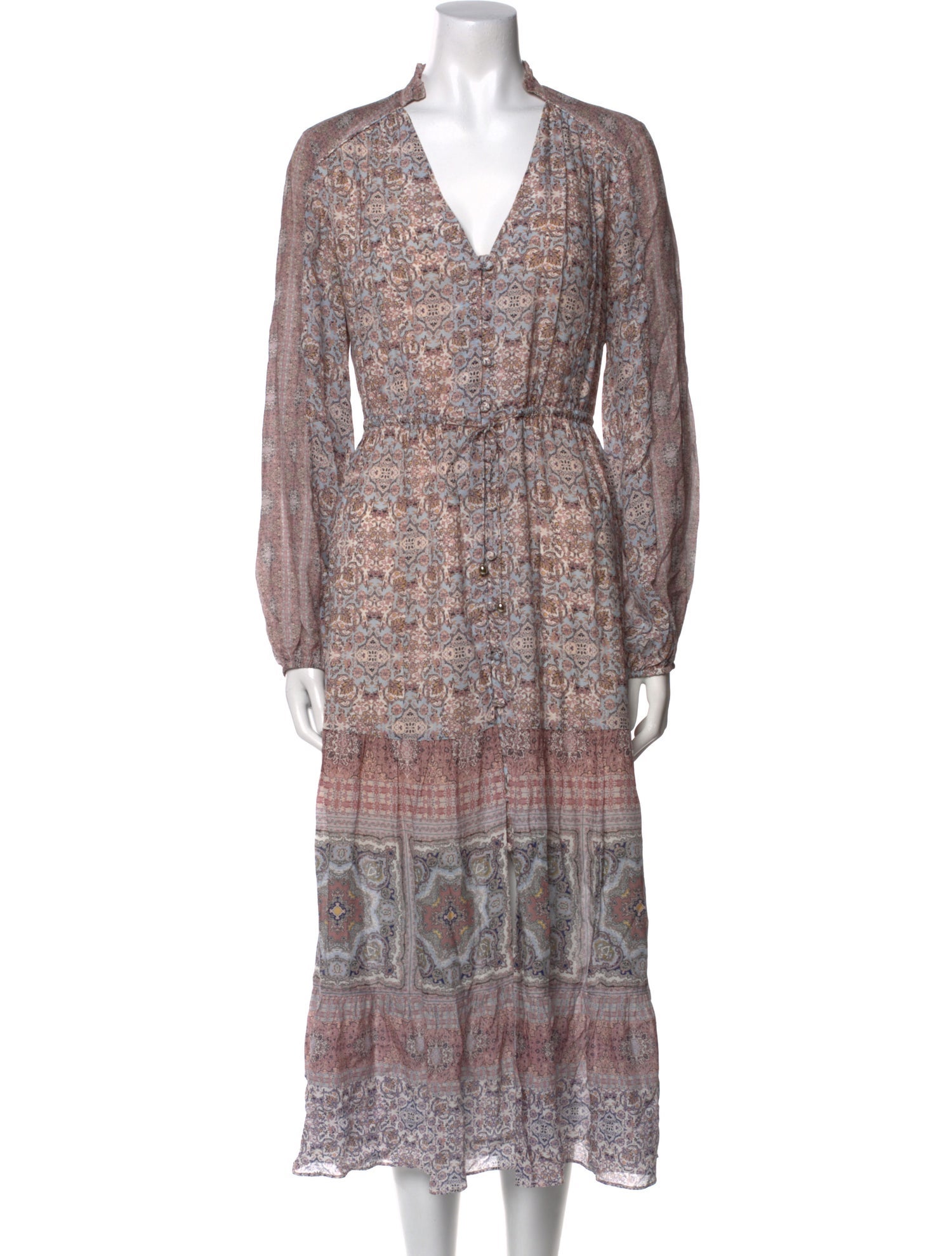Intermix Paisley Print Long Dress