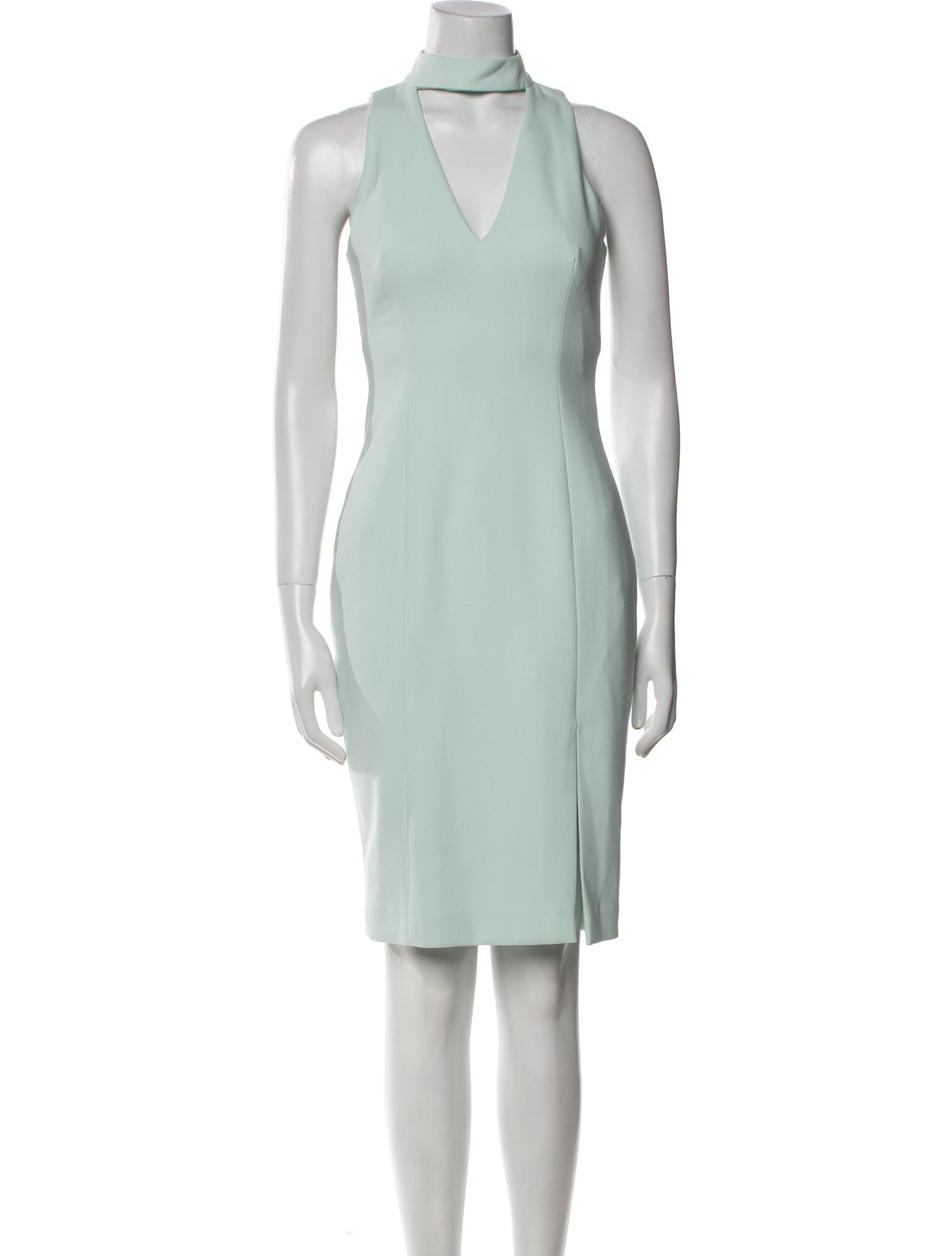 Intermix V-Neck Knee-Length Dress