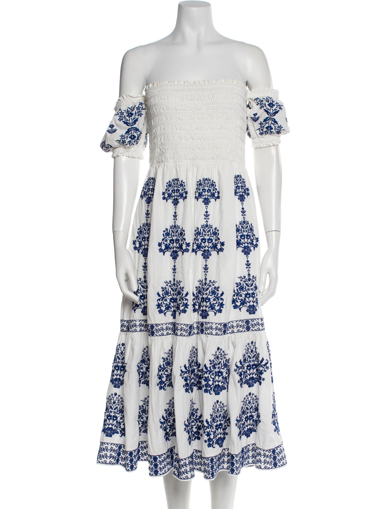 Intermix Floral Print Knee-Length Dress