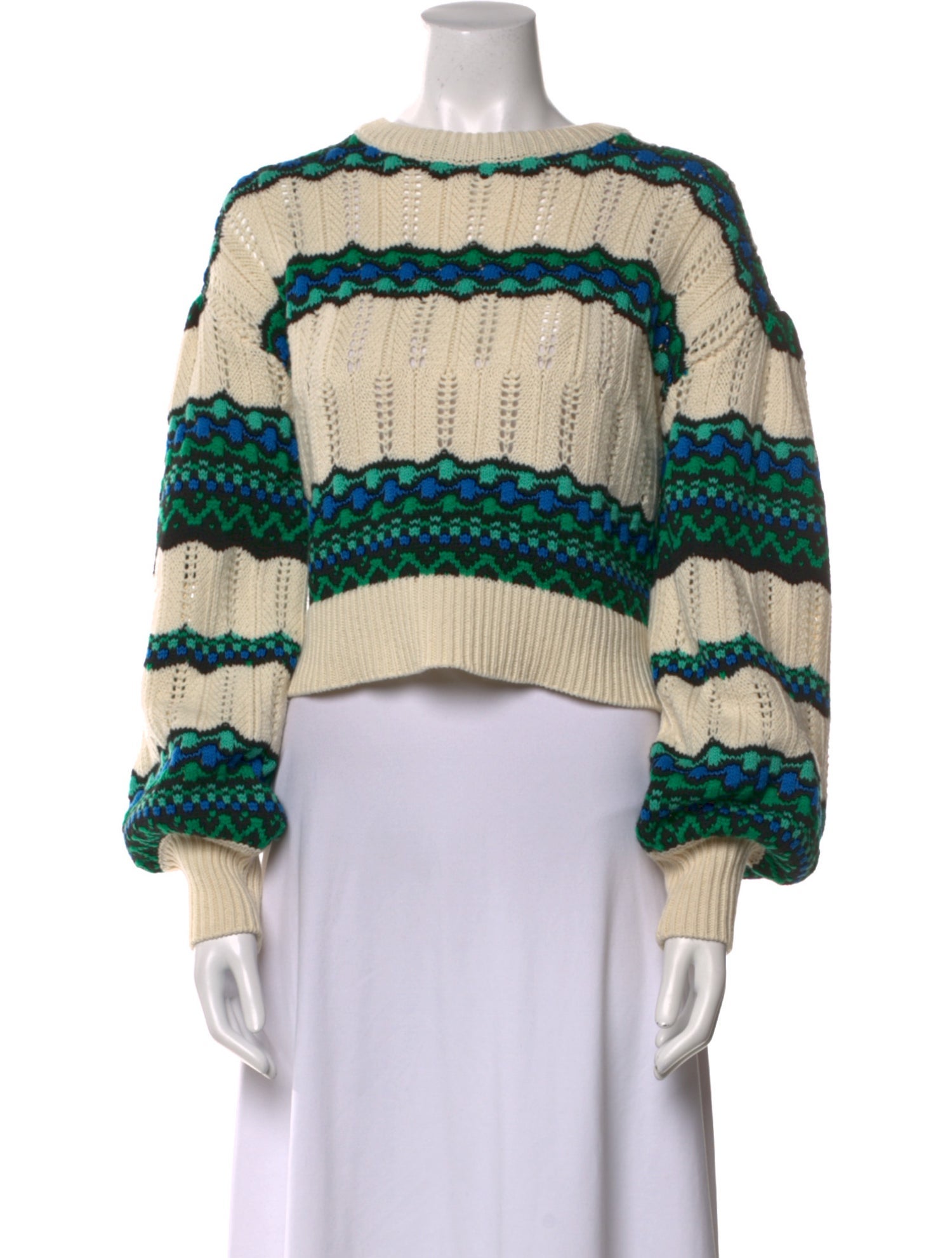 Intermix Wool Striped Sweater