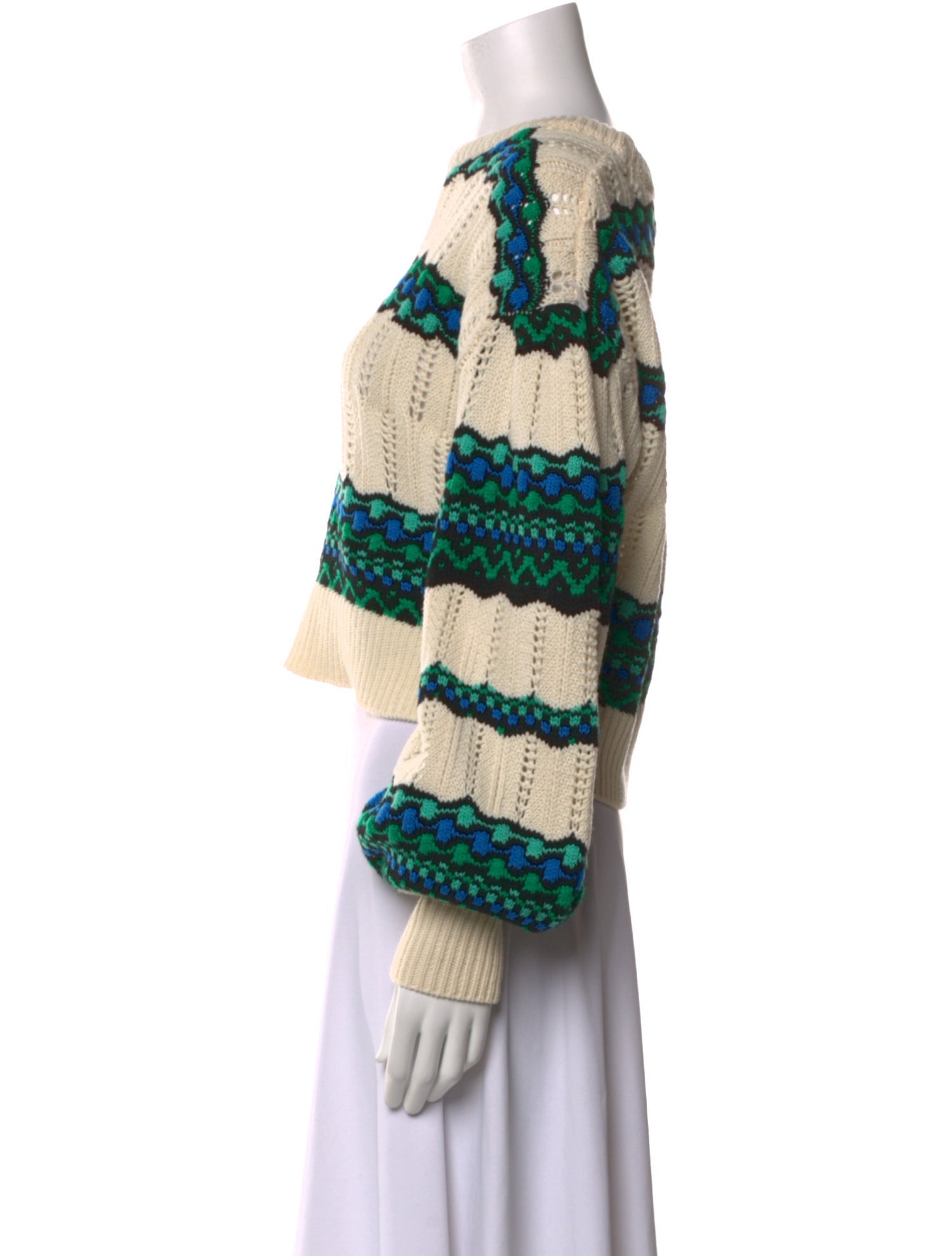 Intermix Wool Striped Sweater