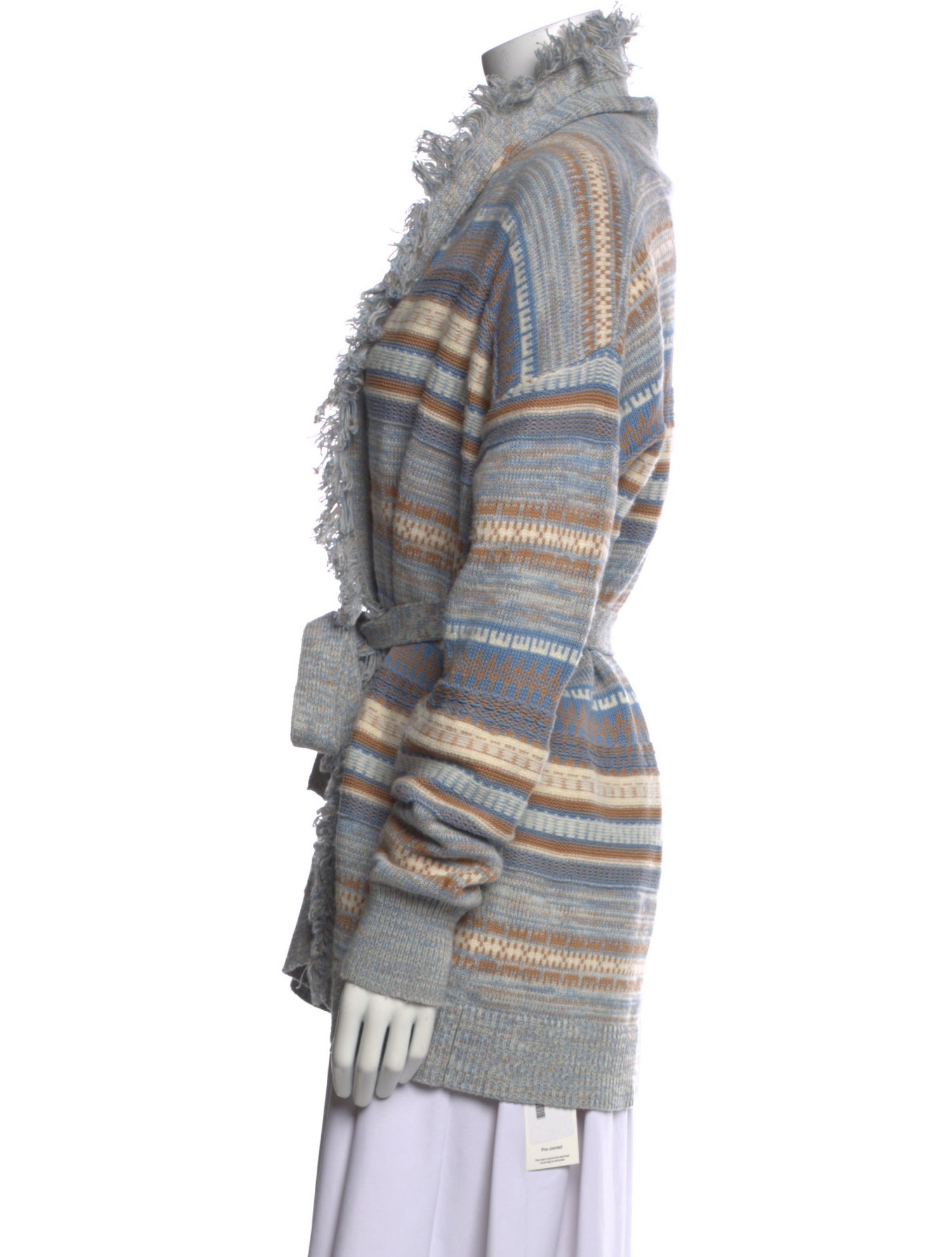 Intermix Striped V-Neck Sweater