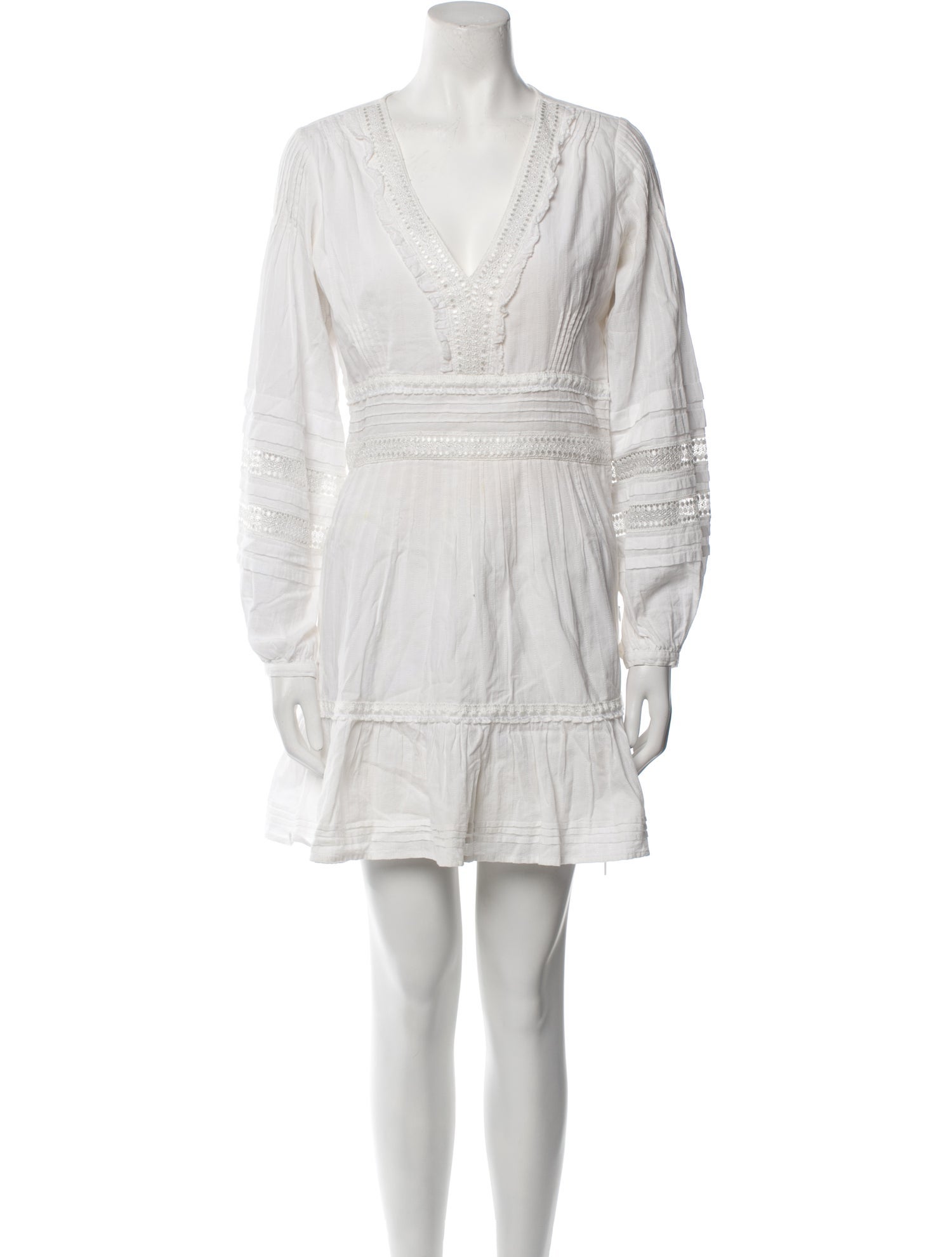 Intermix V-Neck Mini Dress