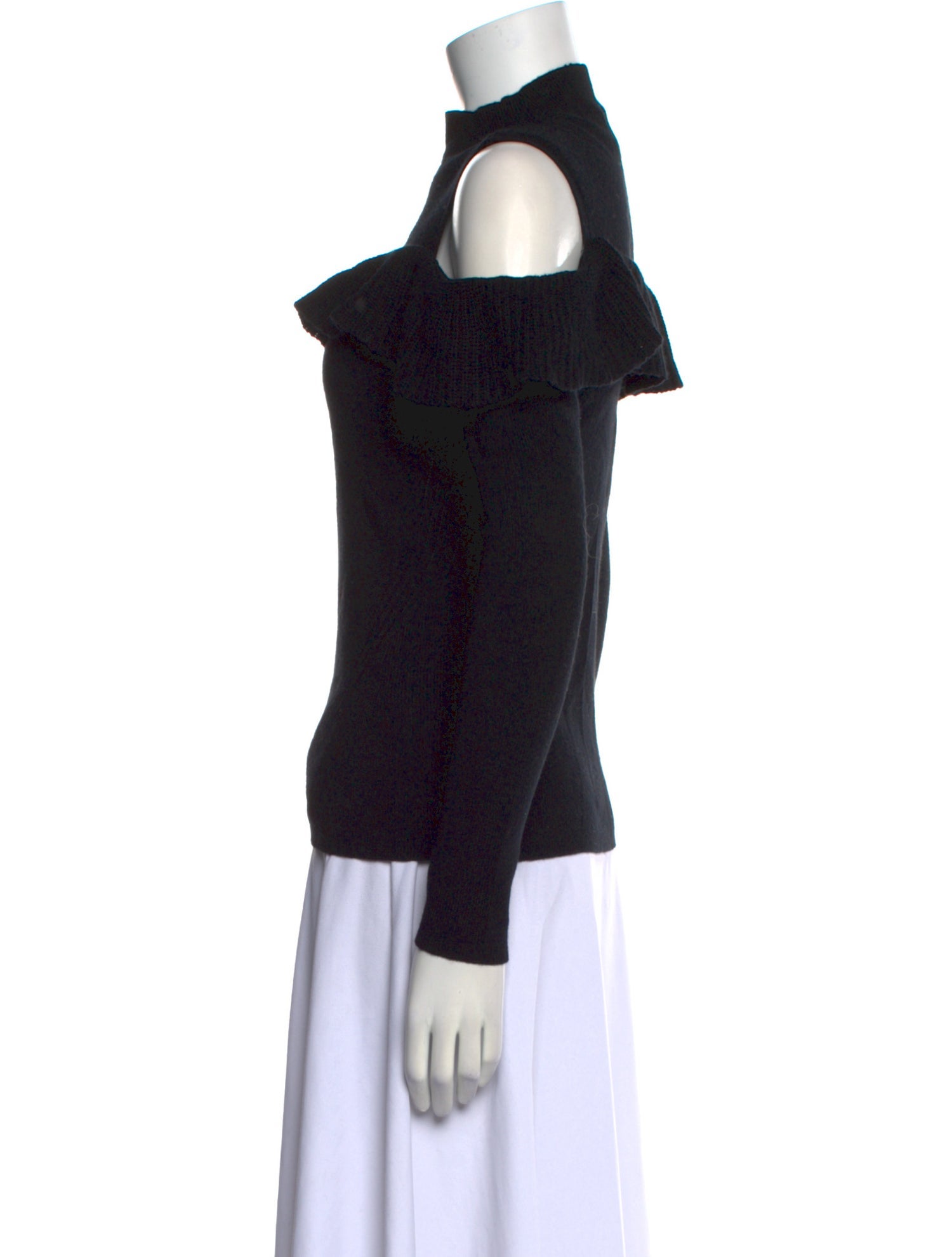 Intermix Wool Mock Neck Sweater