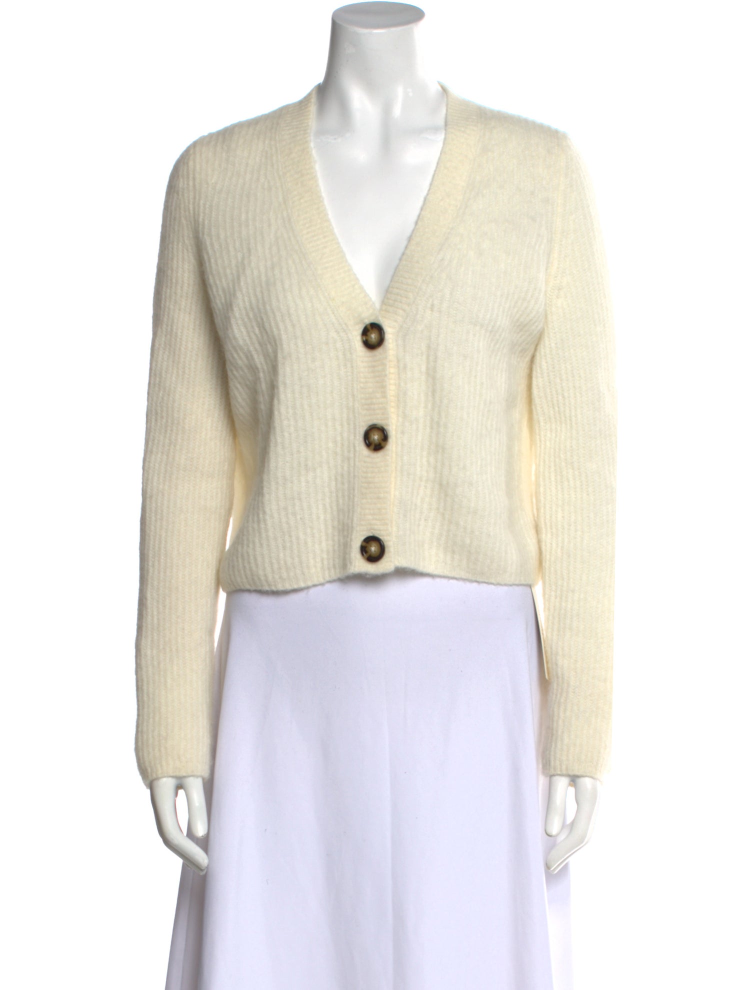Intermix Alpaca V-Neck Sweater