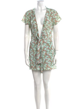 Intermix Silk Printed Romper