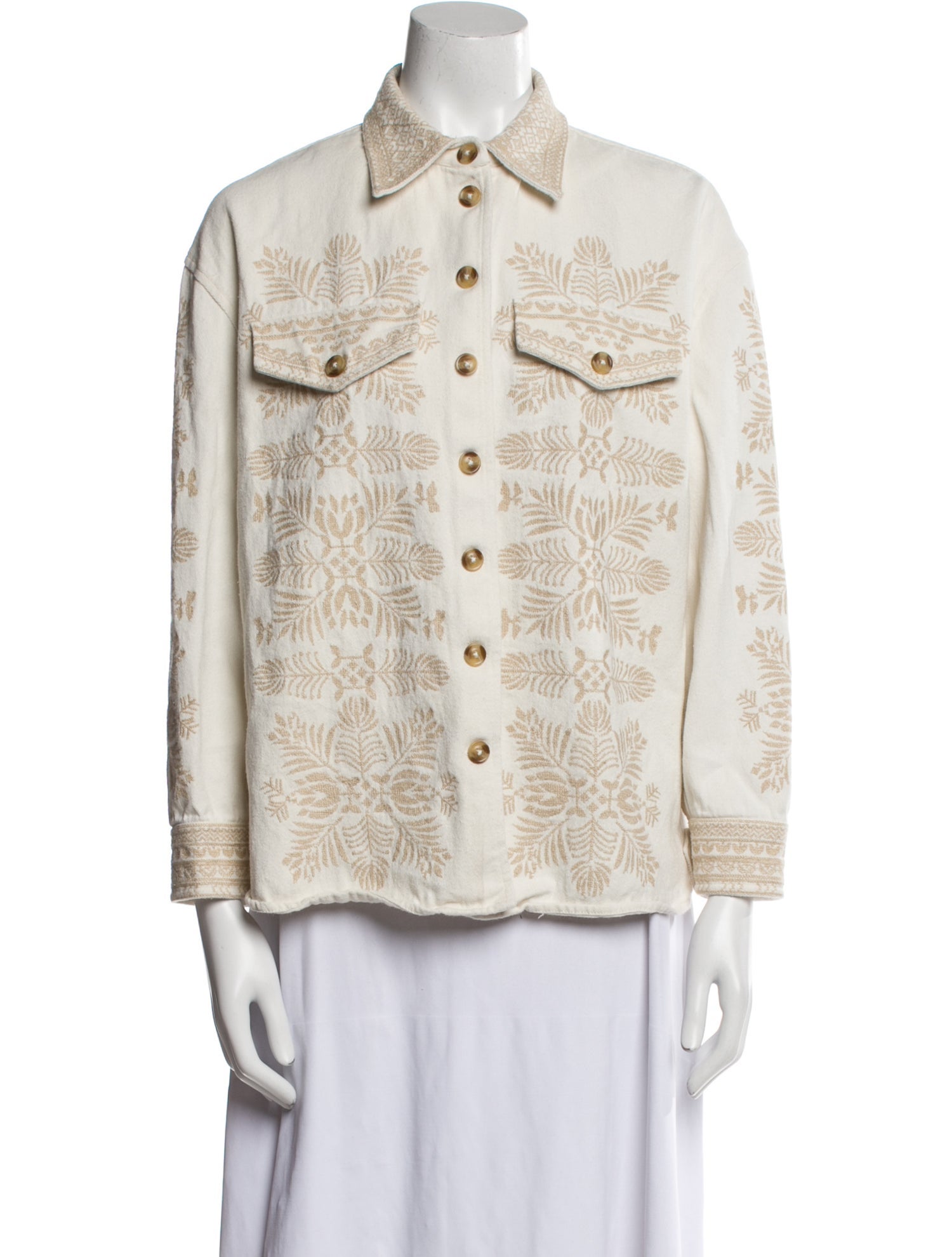 Intermix Printed Denim Jacket