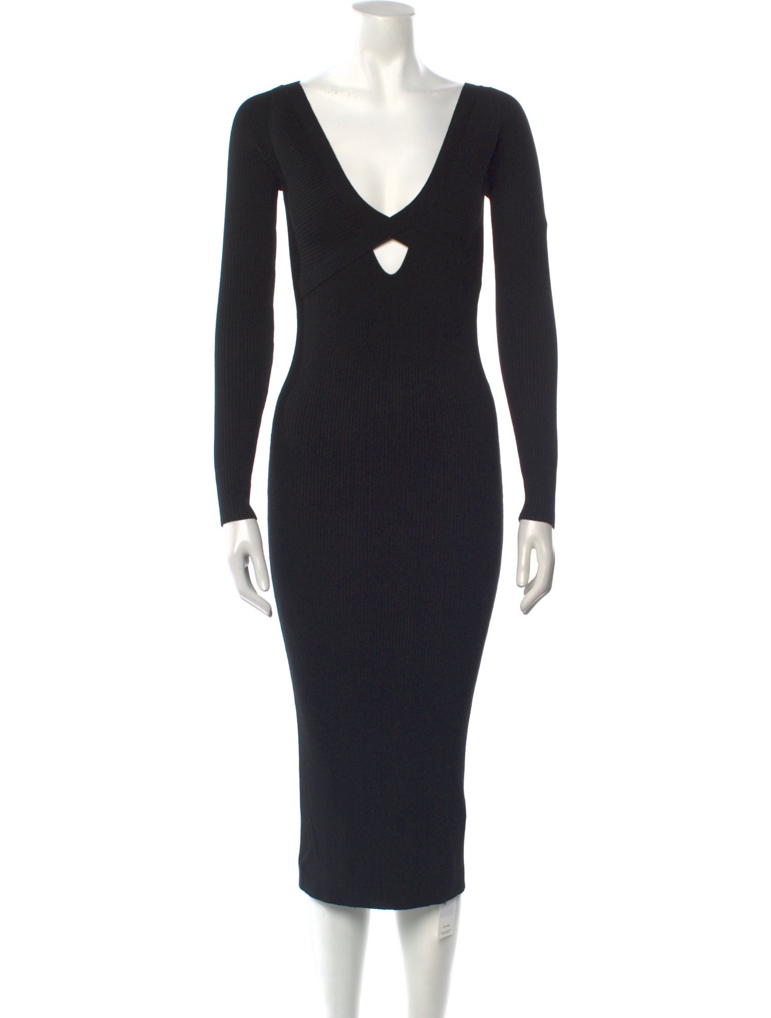 Intermix V-Neck Midi Length Dress