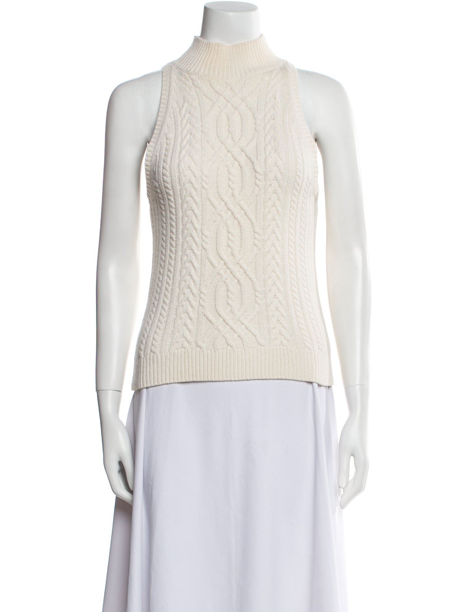 Intermix Wool Mock Neck Sweater