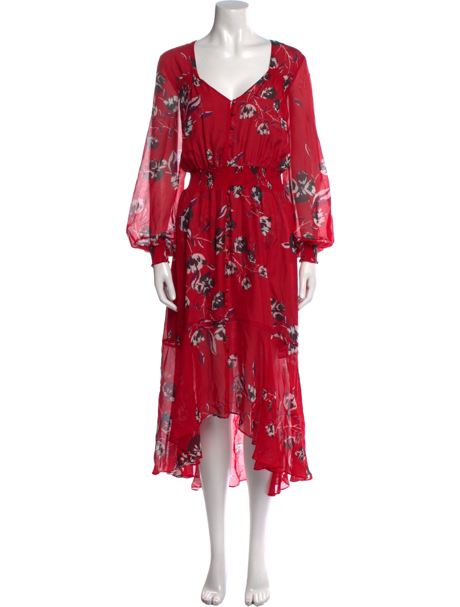 Intermix Floral Print Long Dress