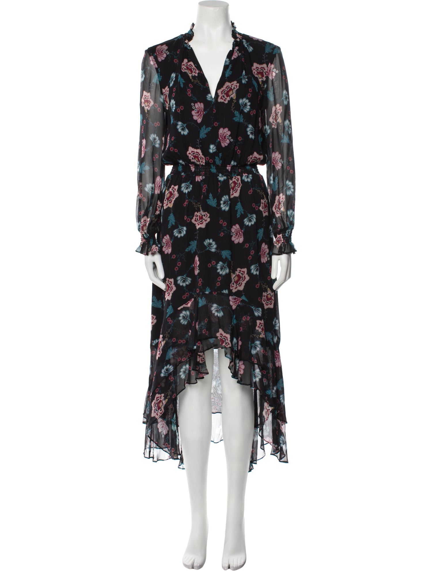 Intermix Silk Midi Length Dress