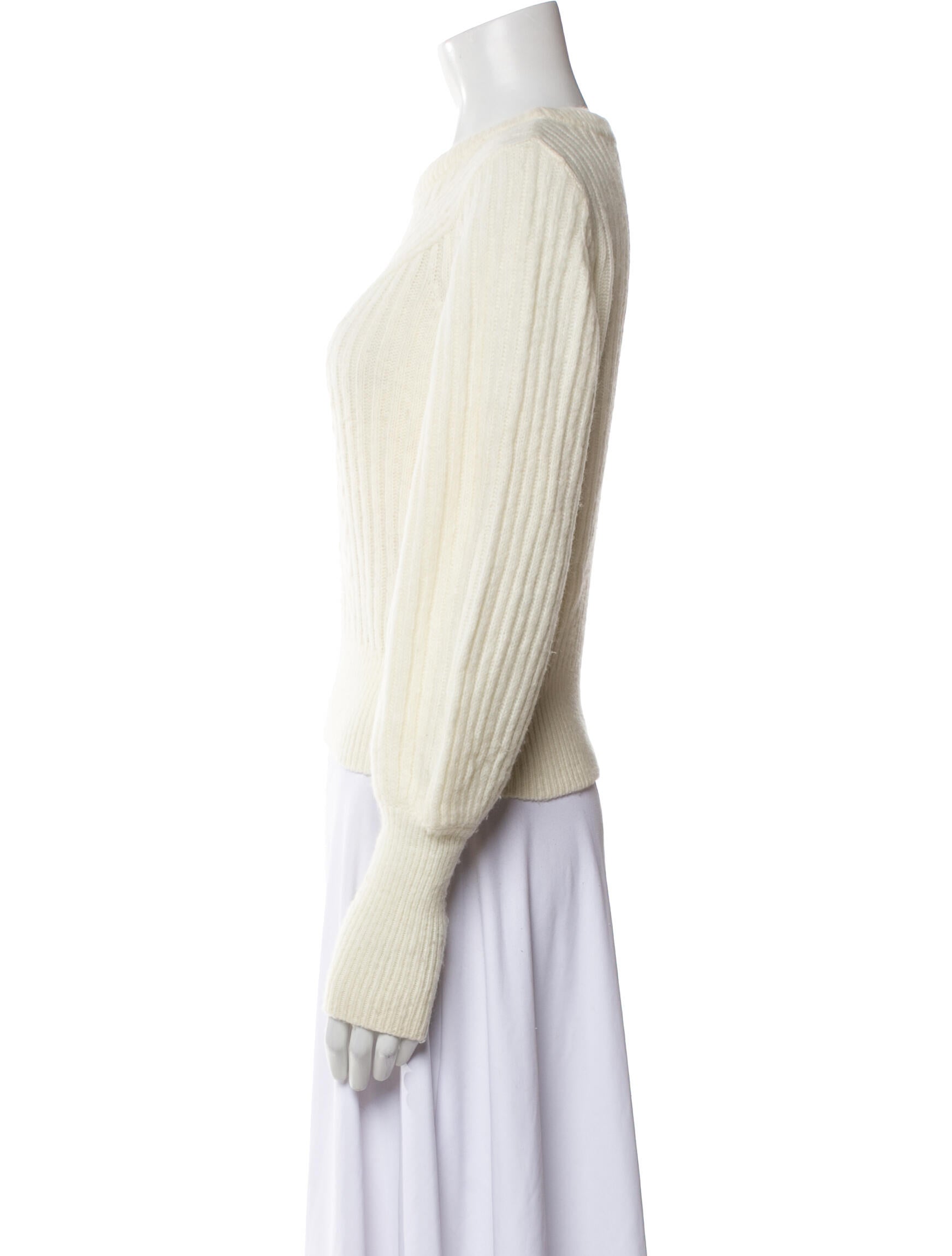 Intermix Wool Scoop Neck Sweater