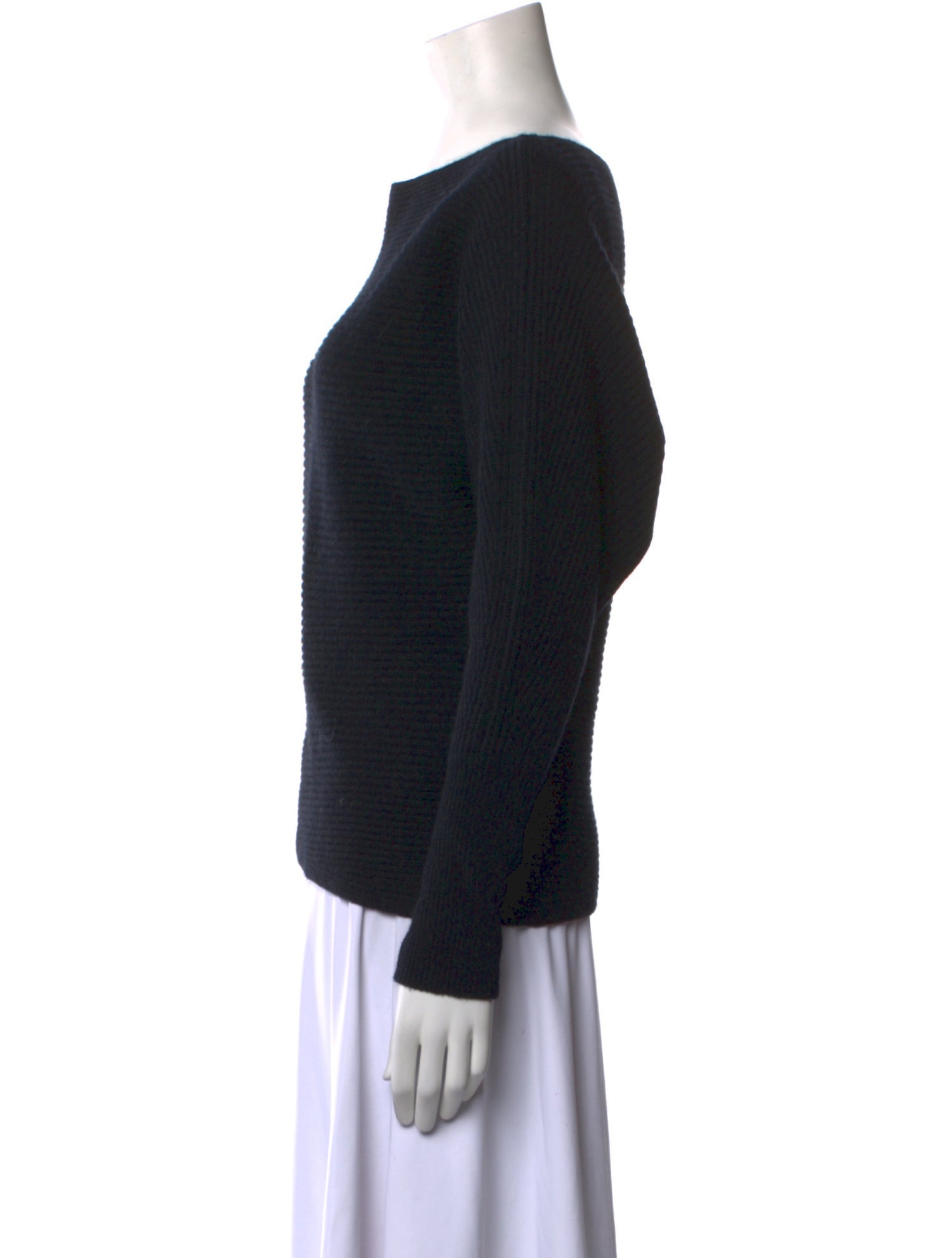 Intermix Wool Bateau Neckline Sweater