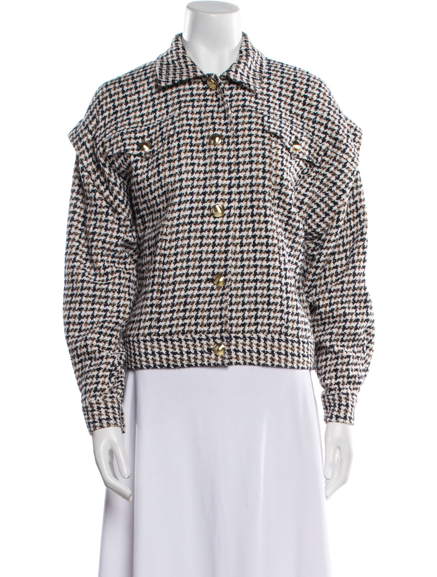 Intermix Houndstooth Print Jacket