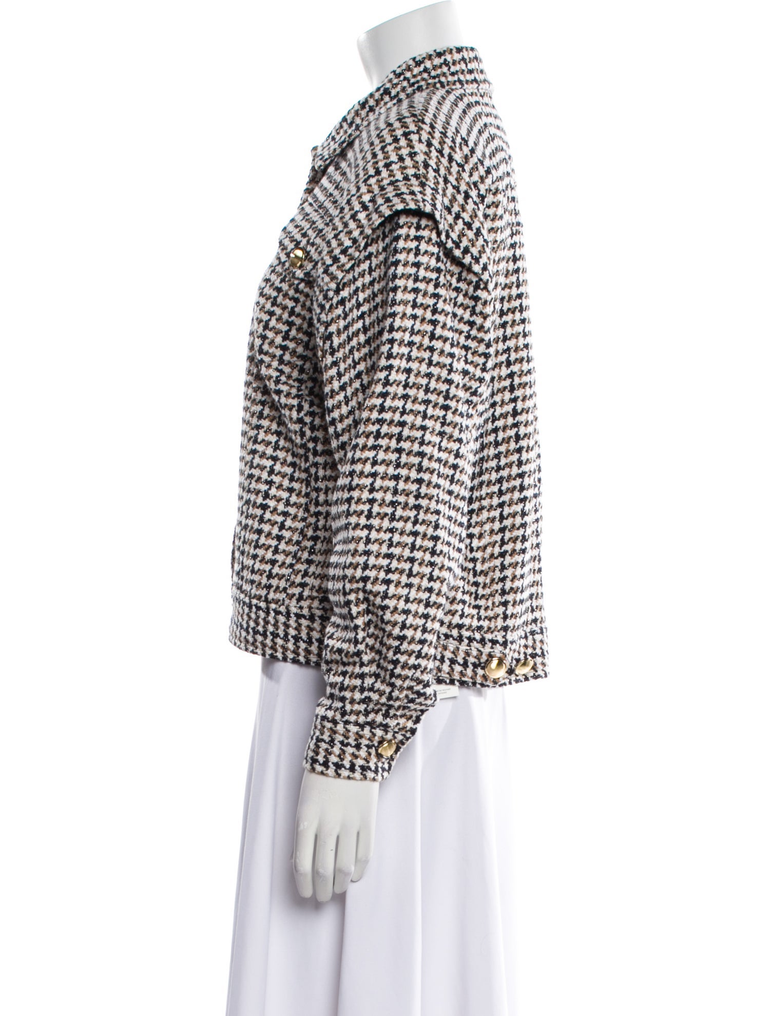 Intermix Houndstooth Print Jacket