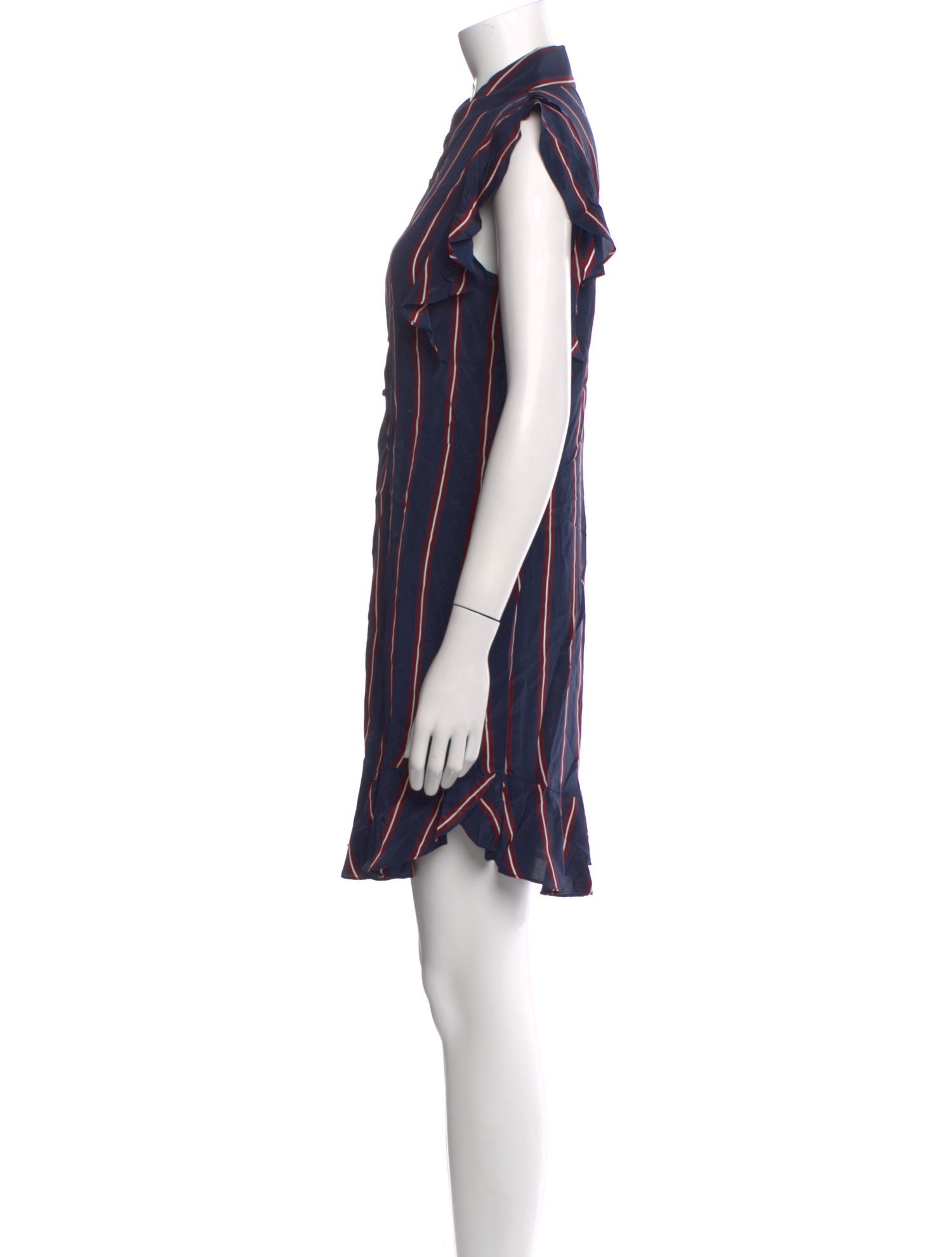 Intermix Silk Knee-Length Dress