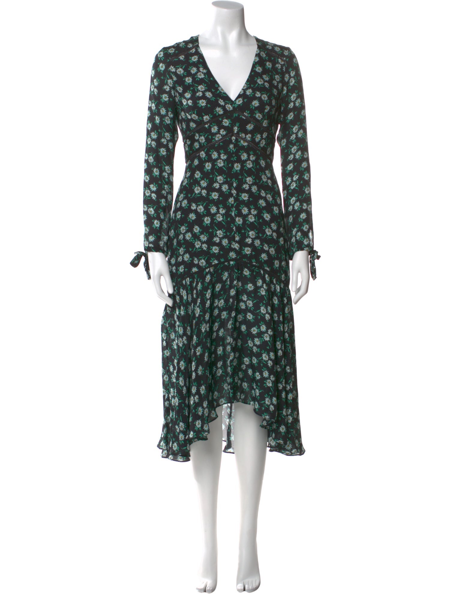 Intermix Silk Midi Length Dress