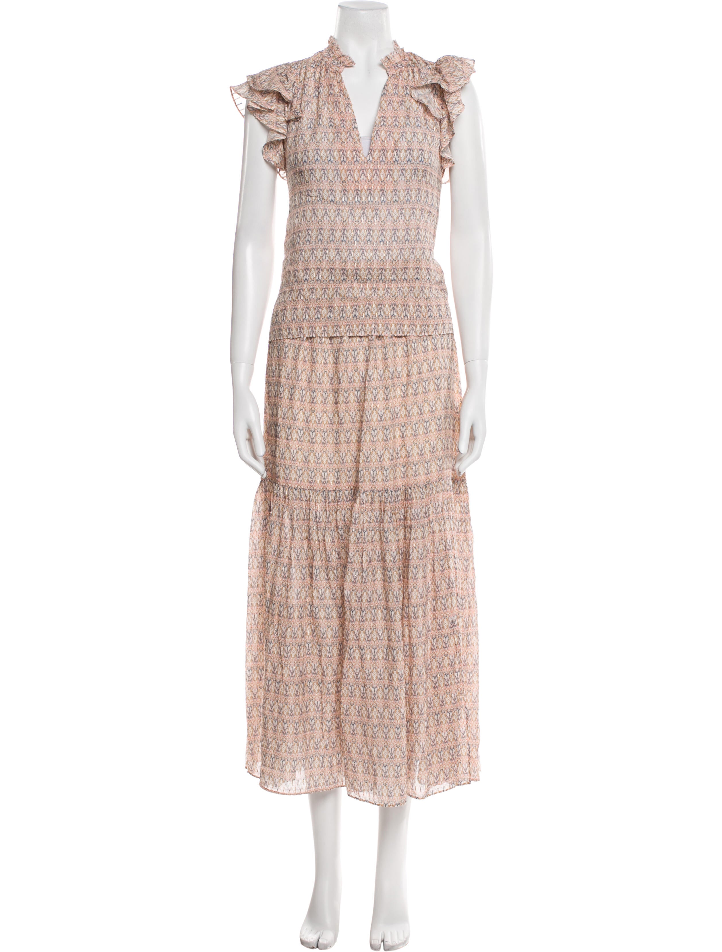 Intermix Silk Printed Skirt Set