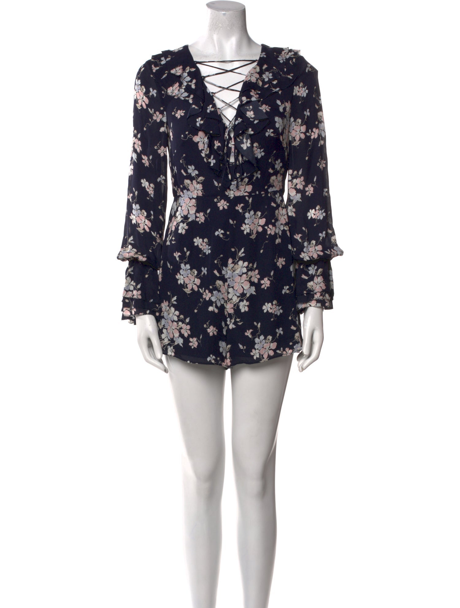 Intermix Silk Floral Print Romper