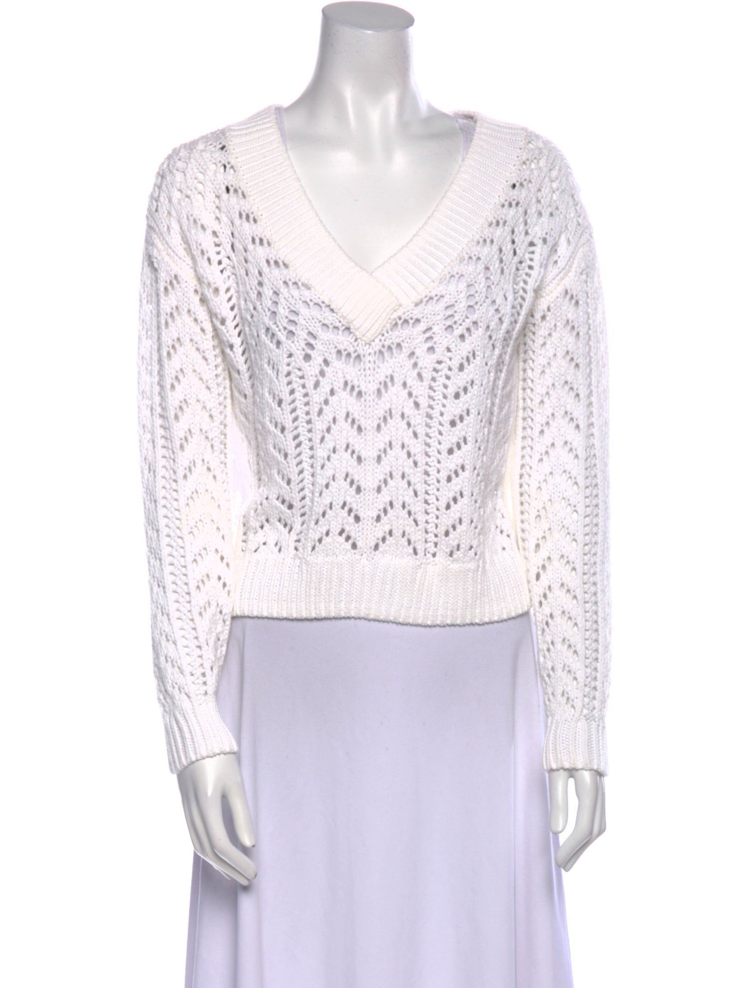 Intermix V-Neck Sweater