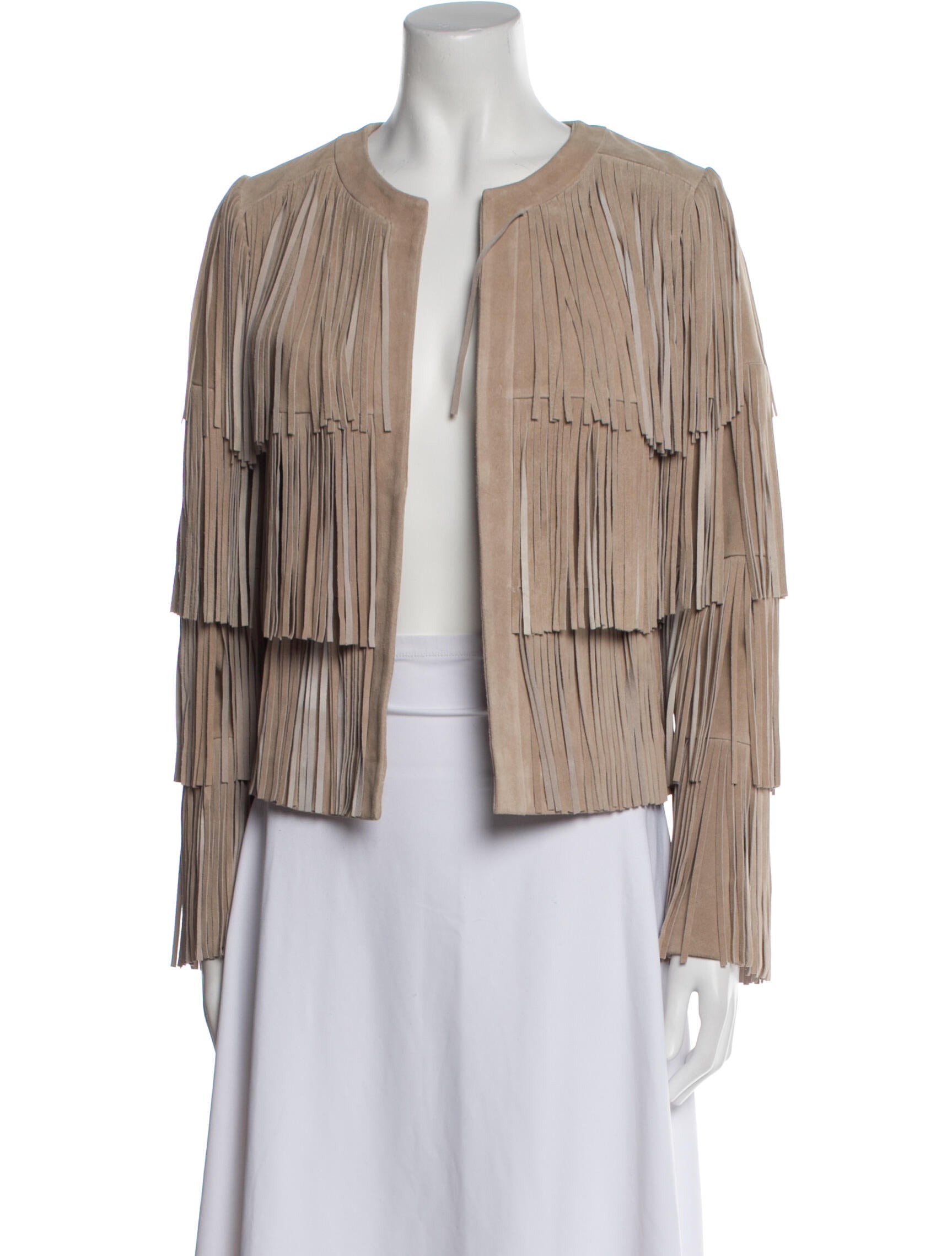 Intermix Leather Evening Jacket