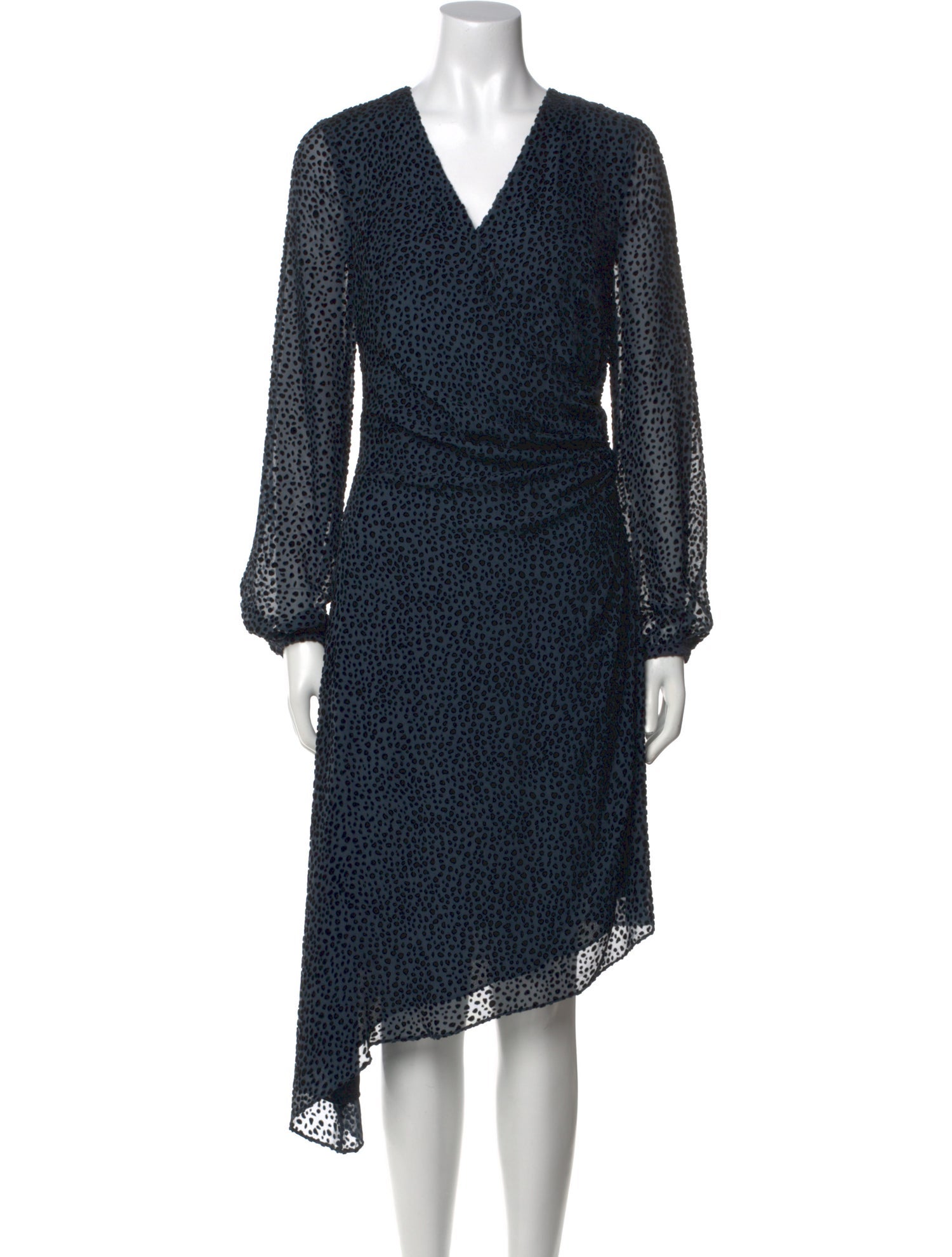 Intermix Printed Knee-Length Dress