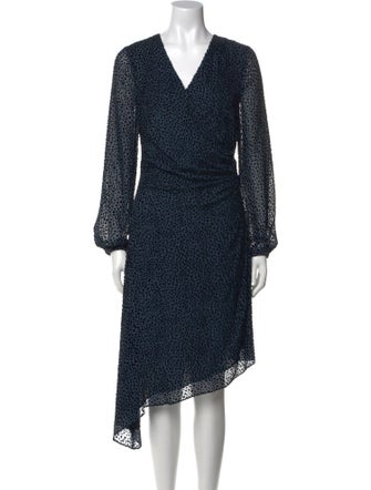 Intermix Printed Knee-Length Dress