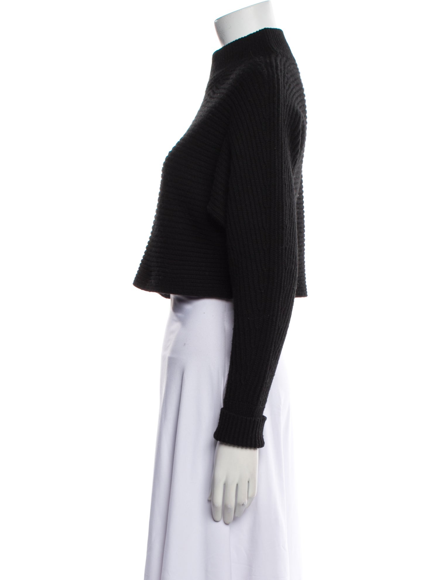 Intermix Wool Mock Neck Sweater