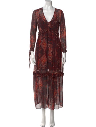 Intermix Silk Long Dress