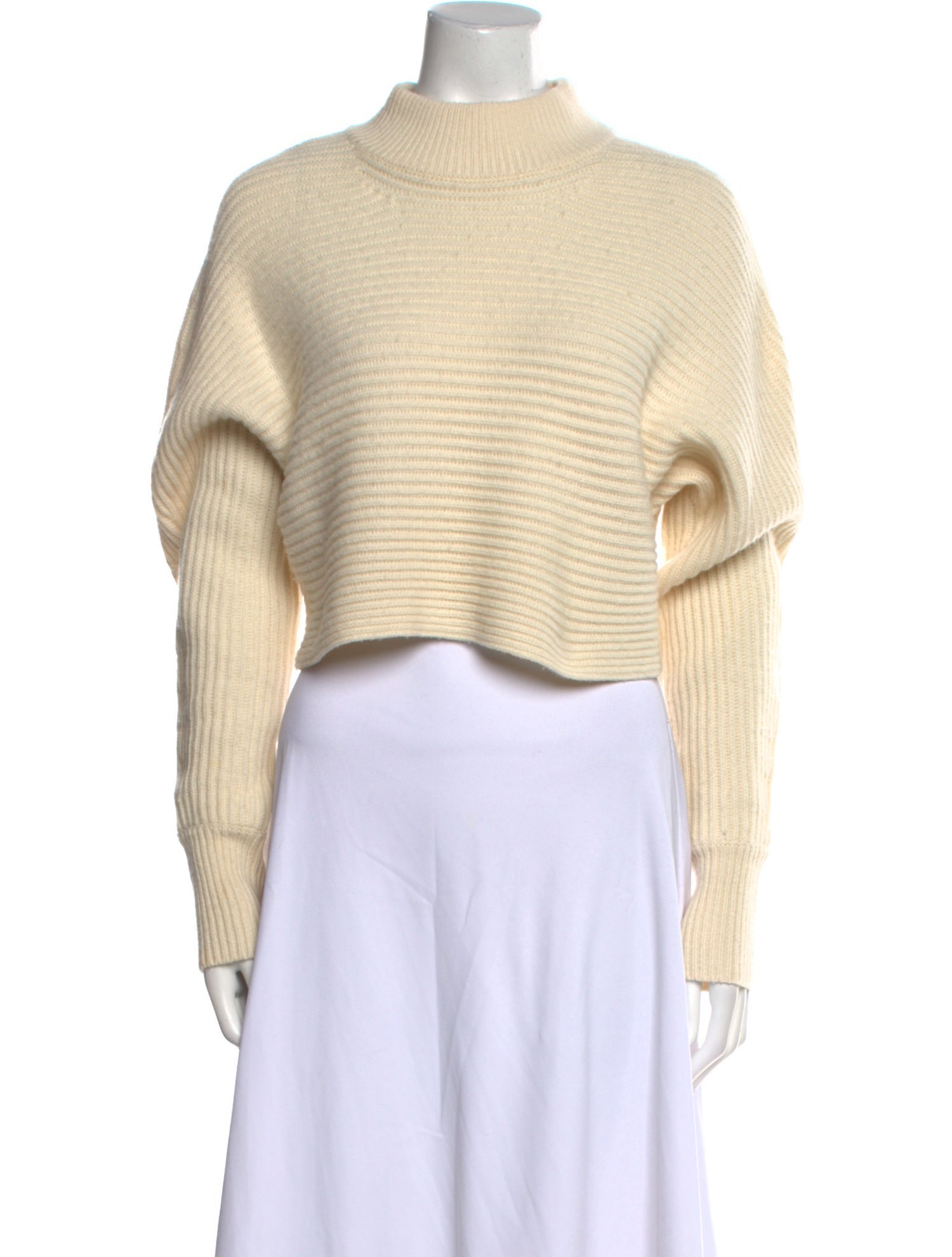 Intermix Wool Mock Neck Sweater
