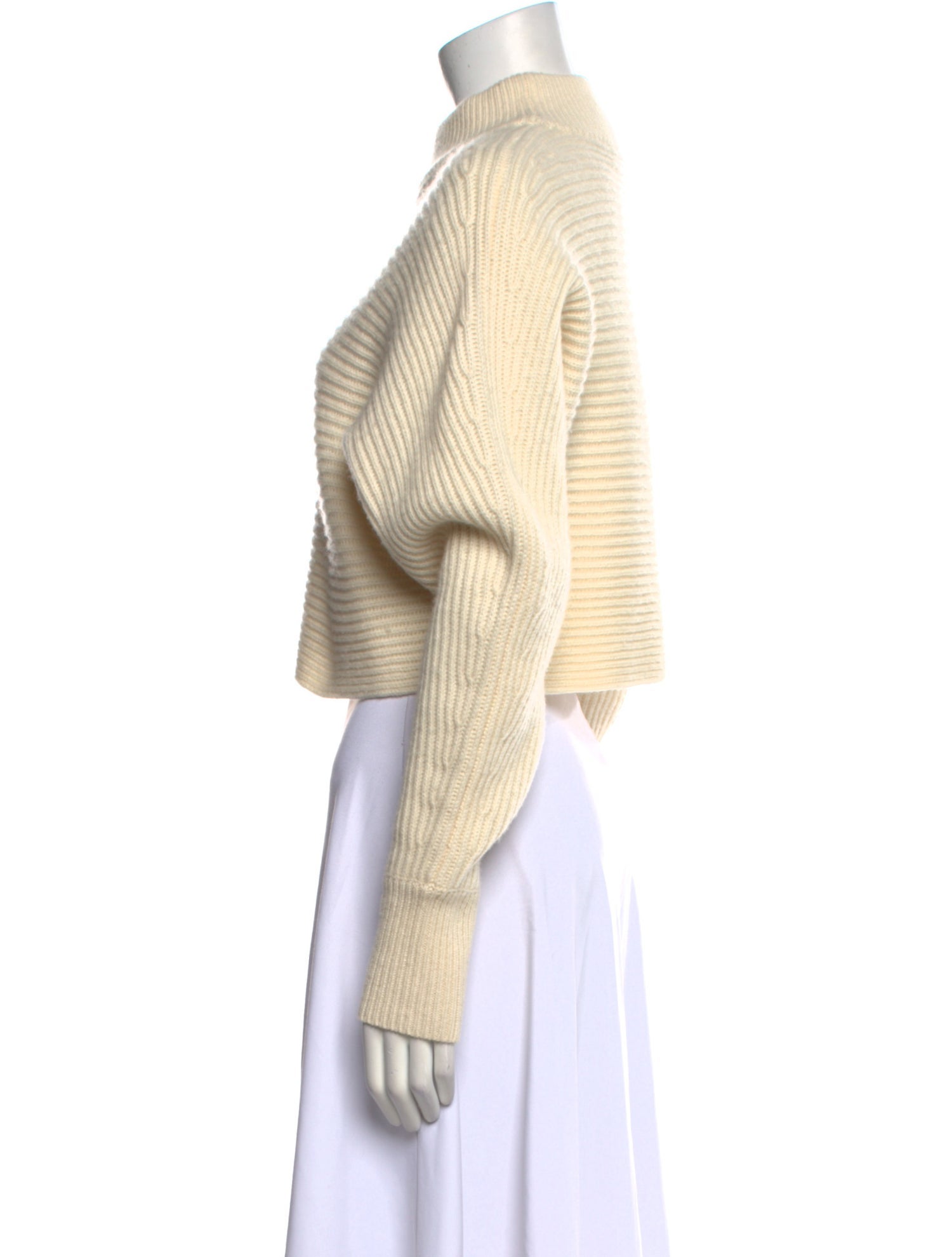 Intermix Wool Mock Neck Sweater