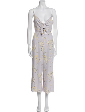 Intermix Silk Floral Print Jumpsuit