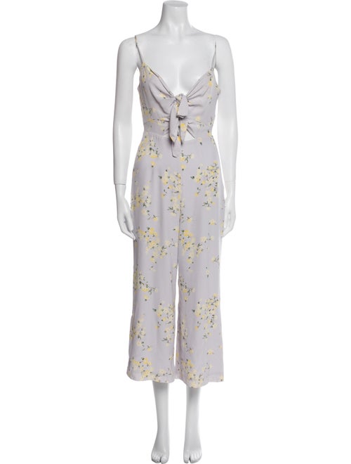 Intermix Silk Floral Print Jumpsuit