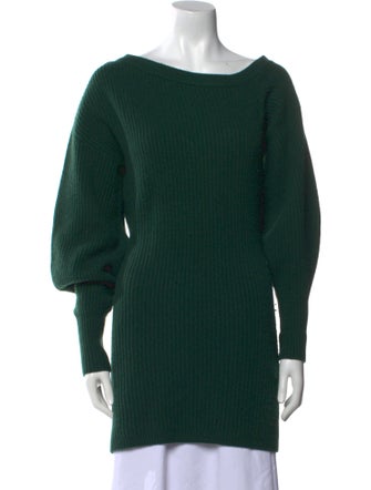 Intermix Wool Bateau Neckline Sweater