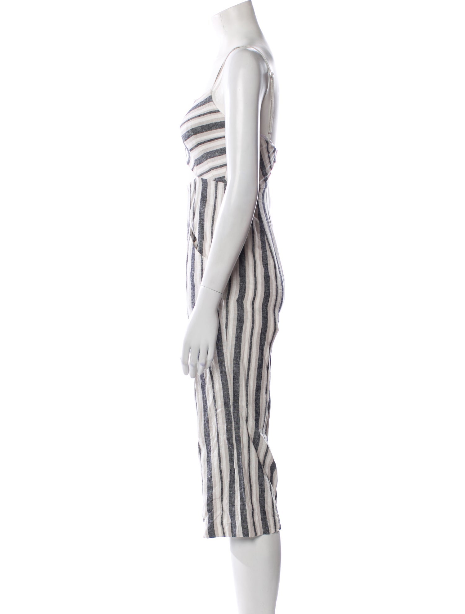 Intermix Linen Striped Jumpsuit