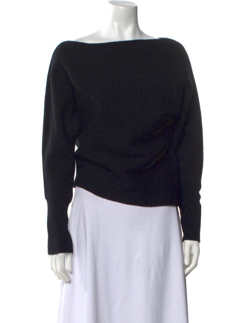 Intermix Wool Bateau Neckline Sweater