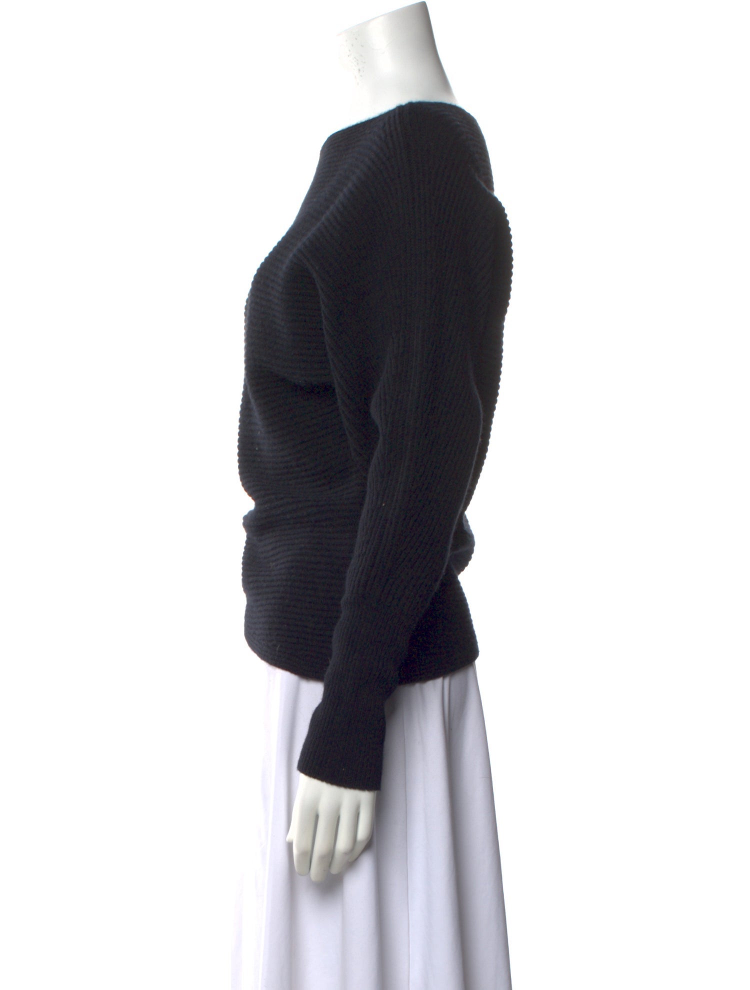 Intermix Wool Bateau Neckline Sweater