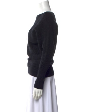 Intermix Wool Bateau Neckline Sweater