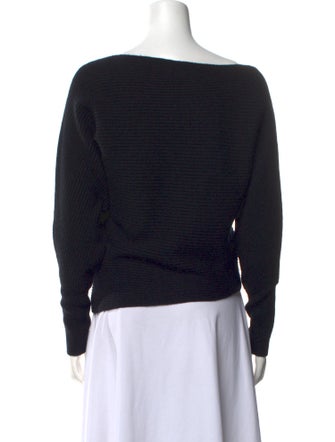 Intermix Wool Bateau Neckline Sweater