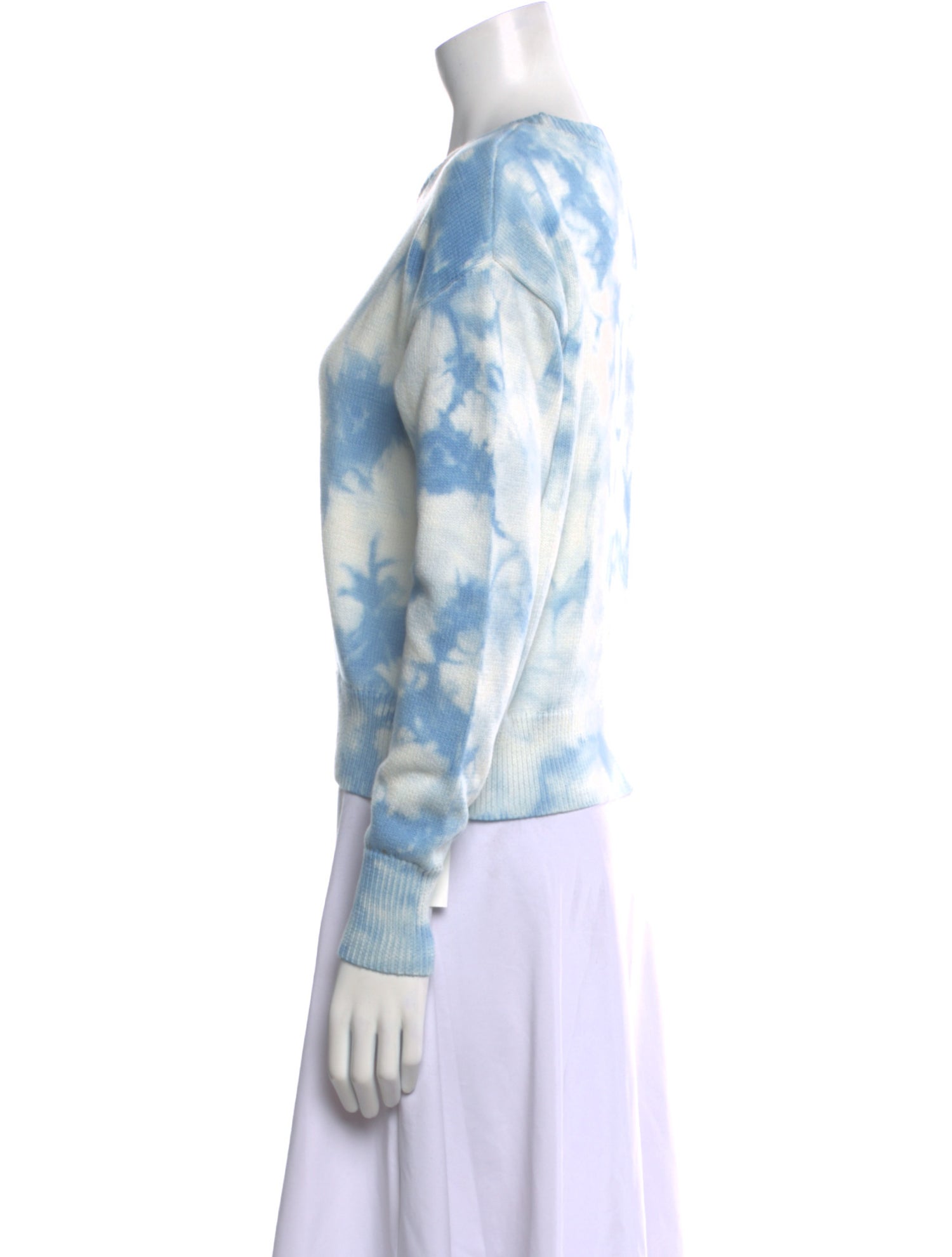 Intermix Tie-Dye Print Crew Neck Sweater