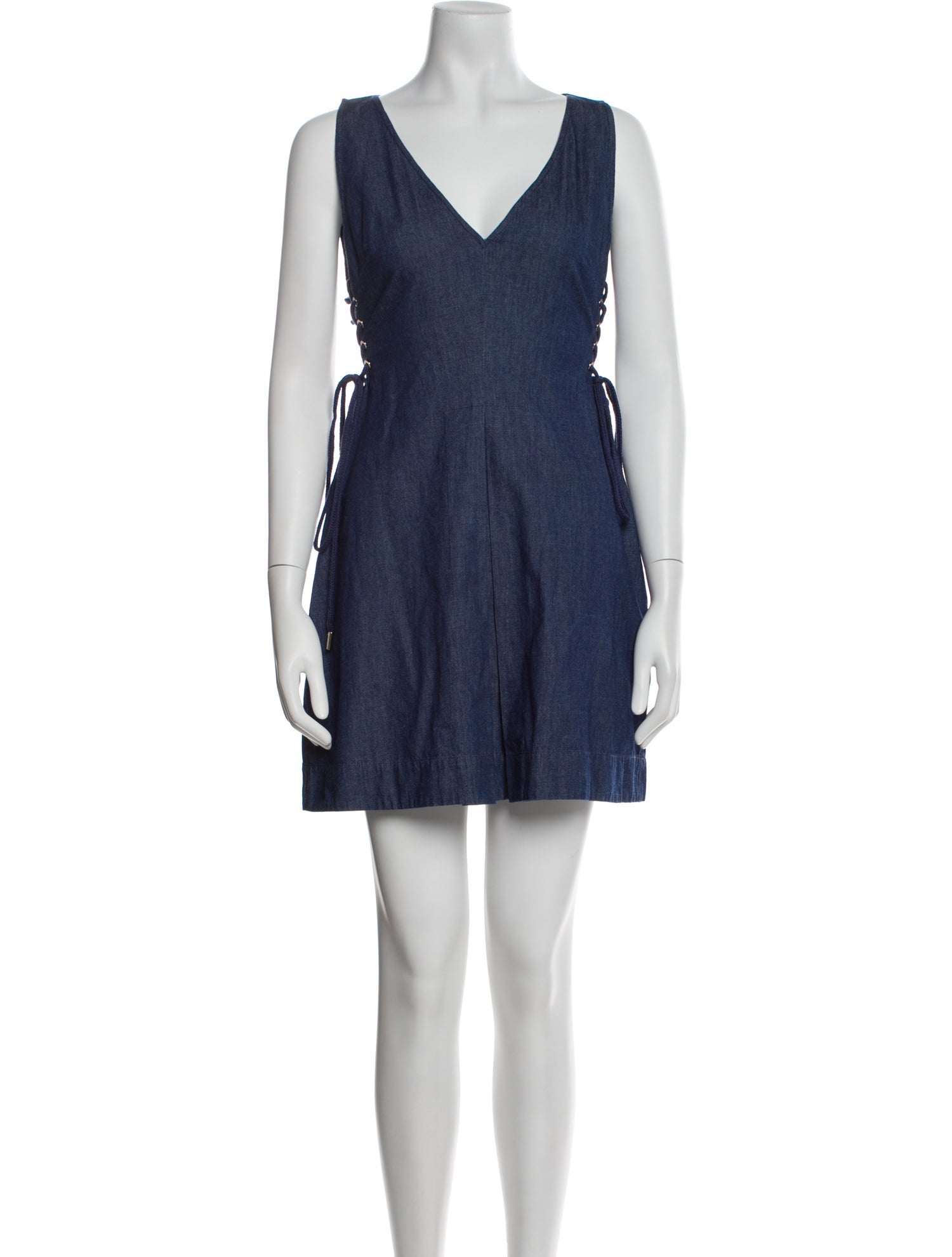 Intermix V-Neck Mini Dress