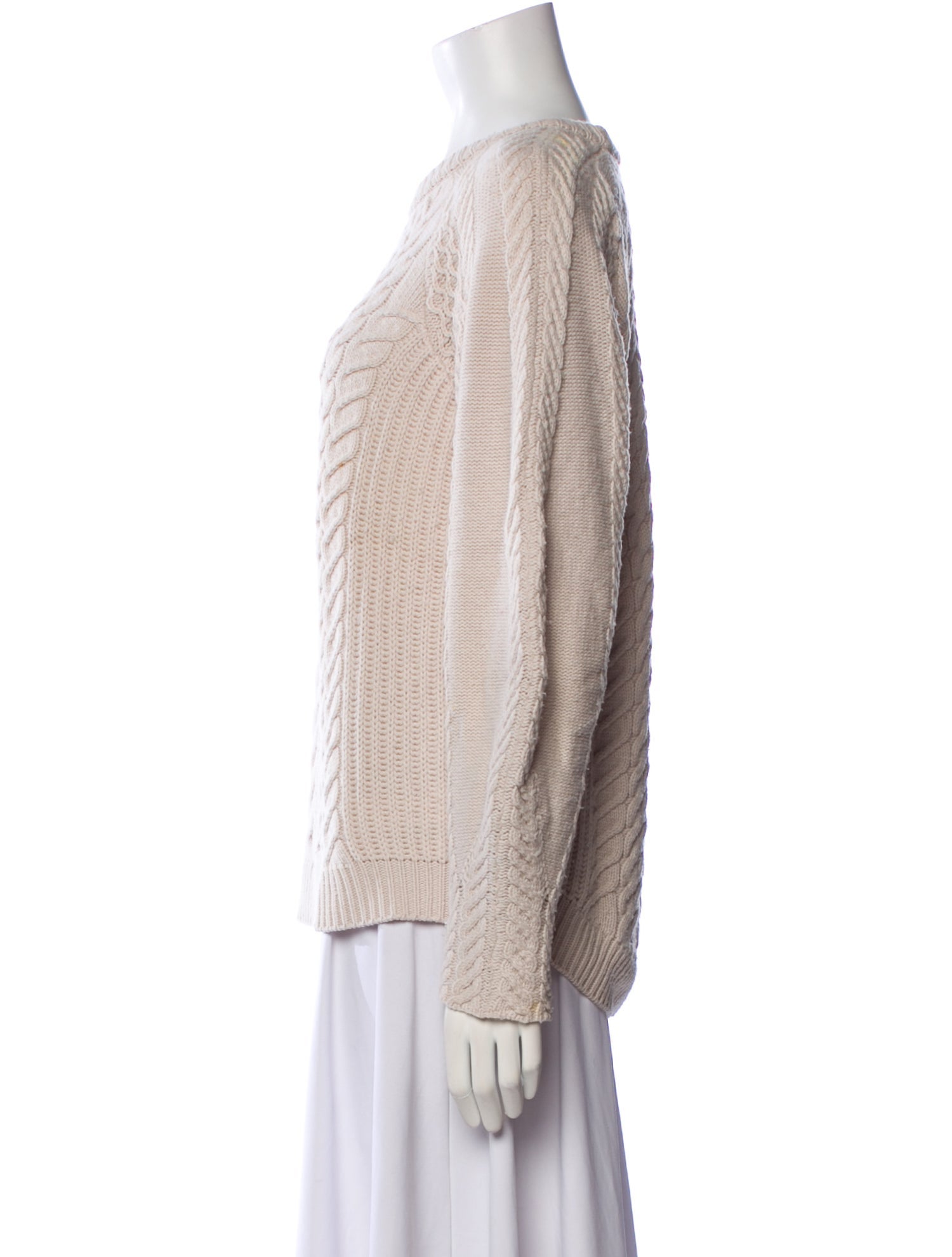 Intermix Wool Scoop Neck Sweater