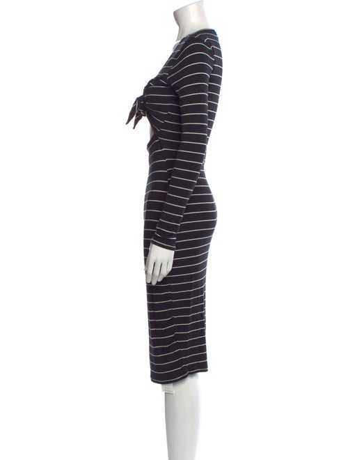 Intermix Striped Midi Length Dress